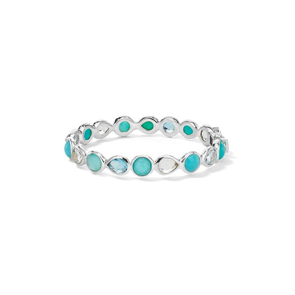 All Around Hinged Bangle in Sterling Silver - 1